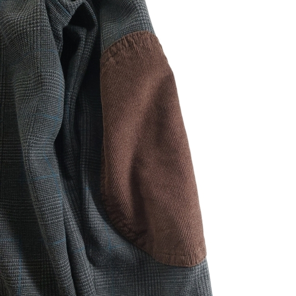 Tommy Hilfiger 1/4 Quarter Zip Long Sleeve Mock Neck Grey/Blue Sweater - Picture 8 of 9